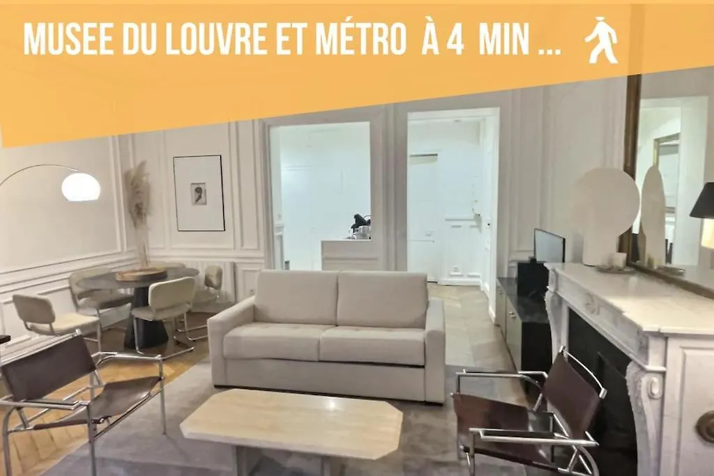 Superbe T2 Cosy A 5 Min Du Louvres Apartment Paris